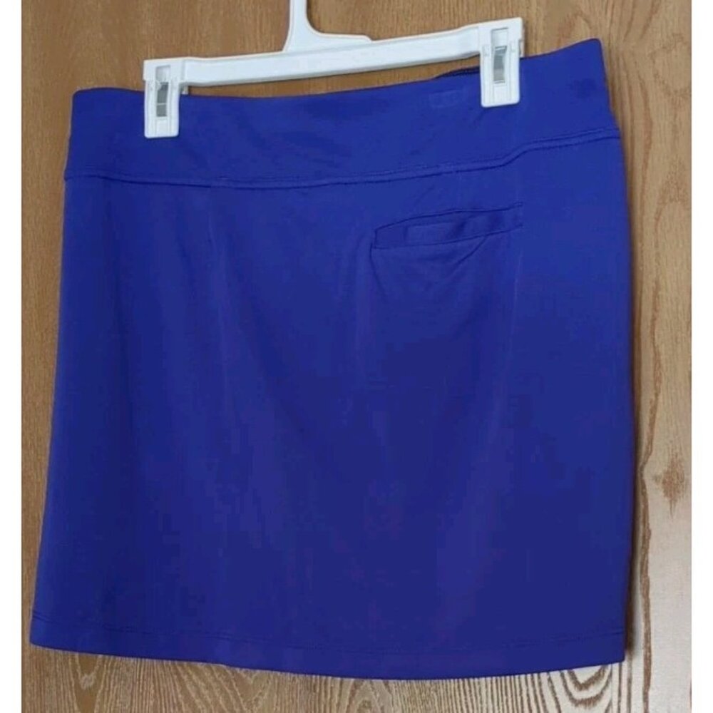 BEN HOGAN Size L Electric Blue Tummy Control Pull On Skort With Pockets New